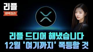 [리플 전망] 리플 드디어 해냈습니다 12월 여기까지 폭등할 것