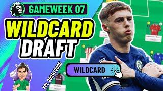 FPL GW7 | MY WILDCARD DRAFT!  | Fantasy Premier League 2024/2025!