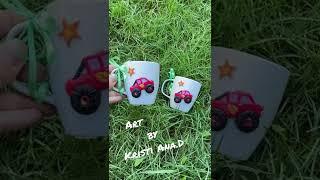 Blaze and monsters mashine mugs for twins boys!#polymerclay #gift #blazeandthemonstermachines