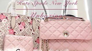 Unboxing Beautiful Kate Spade New York Handbags  |  Spade Natalia Knott Rose