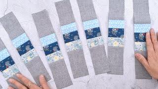 Neue tolle Nähidee aus Stoffresten. Patchwork für Anfänger. DIY Beutel