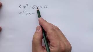 07. Решение уравнения, вынесением за скобки общего множителя