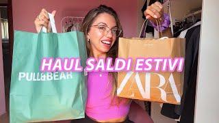Shopping con i SALDI ESTIVI e TRY ON HAUL  Zara, Pull&bear
