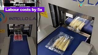 Intello FlowStar - Fruits and Vegetables Automated Weighing Packing Labeling Machine