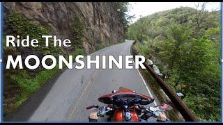 Motorcycle Ride Down NC HWY 28 (The Moonshiner) with Route History and Information