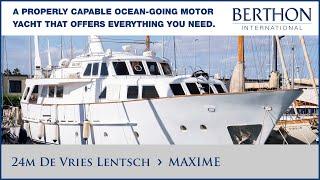 24m De Vries Lentsch (MAXIME), with Ben Toogood - Yacht for Sale - Berthon International