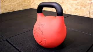 Kettlebell competicion 32kg PRO-GRADE Maniak Fitness V2 Roja