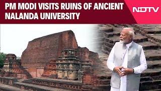 PM Modi Visits Ruins Of Ancient Nalanda University In Bihar's Rajgir