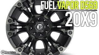 FUEL 569 VAPOR: MATTE BLACK MACHINED/TINT CLEAR, 20x9