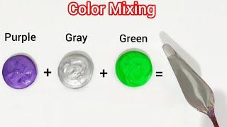 Guess the final color  | Satisfying video | Art video | Color mixing video | Paint mixing video