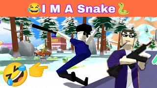 Dudes Become Snakes In Dude Theft Wars.Dude Theft Wars Funny Glitches.