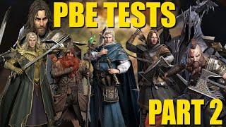 LOTR Rise To War Testing Out more Commanders and formations in PBE Test server Part 2