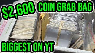 Man Buys $2,600 Rare Coin Grab Bag - My Biggest Mix Lot EVER