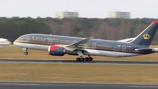 CLOSE UP! Royal Jordanian Boeing 787-8 Dreamliner [JY-BAB] Takeoff from Berlin Tegel [Full HD]