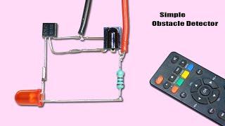 Simple Obstacle detector Circuit | IR Sensor Using