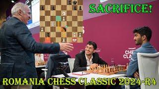 NICE QGA!! Alireza Firouzja vs Gukesh || Romania Chess Classic 2024 - R4