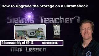 Disassembly of HP Chromebook 14 & upgrade of its SSD!