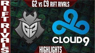 G2 vs C9 Highlights | Rift Rivals 2019 Day 1 NA vs EU | G2 Esports vs Cloud9