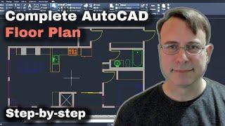 Making a floor plan in AutoCAD right from scratch