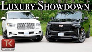 Cadillac Escalade vs Lincoln Navigator - Which American Luxo-Barge is Truly Nicer?