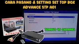 CARA PASANG SET TOP BOX ADVANCE STP A01 VERSI TERBARU | SET TOP BOX TV DIGITAL