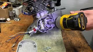 How to install a pull starter on a 80cc motorized bike