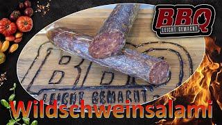 Rezept für eine Wildschweinsalami