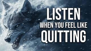 LISTEN when you FEEL like QUITTING!  (Official Lyric Video - WOLF IN THE WIND) 