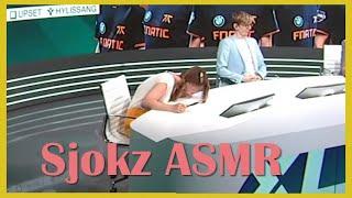 Sjokz does ASMR on LEC Brodcast