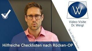 Was darf ich nach Rückenoperation, Versteifung?AufgeklärtWas darf ich nach OP, was ist verboten?