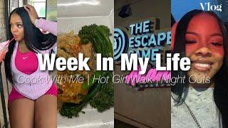 Vlog : week in my life  | LIVING ALONE IN ATL  , HOT GIRL WALK , COOK WITH ME , DATE NIGHTS + MORE