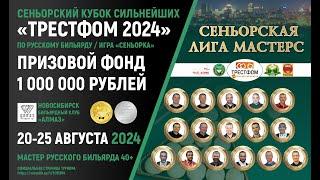 1/2-ФИНАЛА. ПЕТУШКОВ В. (С.-Петербург) - БУЗОЕВ А. (Владикавказ). Сеньорский Кубок "Трестфом 2024"