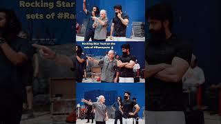 Rocking Star Yash with Hollywood stunt legend Guy Norris on the sets of #Ramayana  #ToxicTheMovie