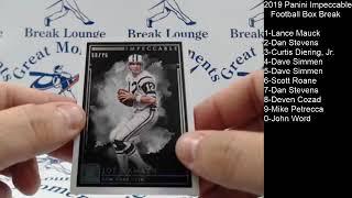 Great Moments Break Lounge- 2019 Panini Impeccable Box Break