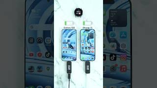 Samsung Galaxy S24 vs iPhone 15 Charging Test🪫