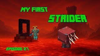 Я ПОПАЛ своего первого СТРАЙДЕРА в Minecraft! – Эпизод 27