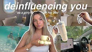 deinfluencing you as a girly in her 20s *normalising a 'boring' life & routine*