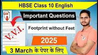 10 footprint important questions 2025