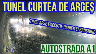 TUNEL Curtea de Arges Ep. 17 - Executie radier si banchine TIMELAPSE | NATM Porr | Raducu P Drum