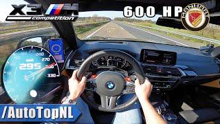 BMW X3M COMPETITION 635HP MANHART 295km/h on AUTOBAHN (NO SPEED LIMIT) by AutoTopNL