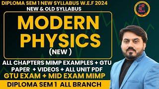 MODERN PHYSICS FOR DIPLOMA STUDY MATERIALS || MIMP STUDY MATERIALS FOR MODERN PHYSICS || SEM 1 MIMP