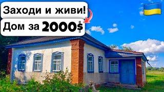  Заходи и живи! Дом в селе за 2000$ Продажа недвижимости за копейки! Всё есть Уютное тихое село!