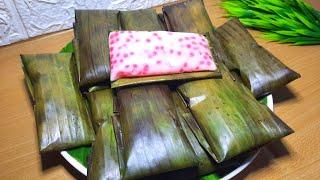 KUE BUNGKUS DAUN PISANG PALING LARIS SAAT HAJATAN | NAGASARI SAGU MUTIARA