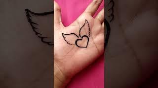 Simple Mehndi ll MS letter mehndi design ll mehndi Tattoo #shorts #mehndi #tattoo #lija_j05