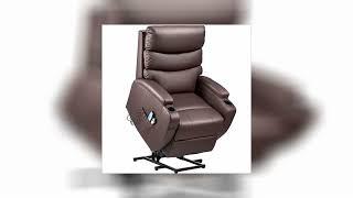 Kealive Lift Chair for Elderly Power Lift Recliner Chair with Massage and Heat Comfortable PU