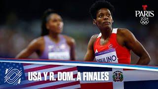 USA y República Dominicana avanzan a la final de 400 M Femenino | Juegos Olímpicos París 2024