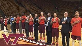 Buzz Williams, Virginia Tech Basketball Team Honor Military Veterans