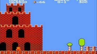 SUPER MARIO BROS -NES- (SUPER SPEED RUN in 10 min by Alex)