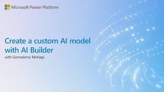 Creating a Custom AI Model with AI Builder