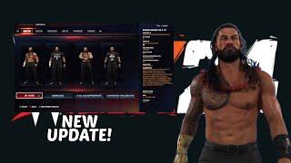 WWE2K24 Patch Update 1.15 Needs Wants +*New* Update on Roman Reigns 21 With Hidden Attire Parts!